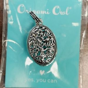 "Love Grows Here" mini locket